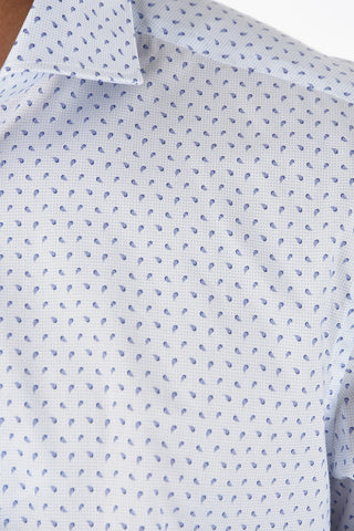 Shirt in Paisley Motif with Standard Collar