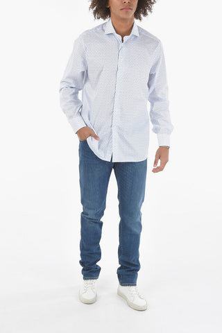 Shirt in Paisley Motif with Standard Collar