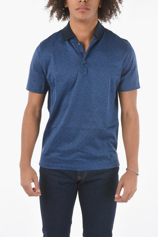 Polo 3 Bottoni ROMBI in Cotone
