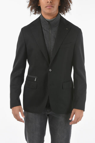 CC COLLECTION Removable Chester Piece RE Virgin Wool Blazer