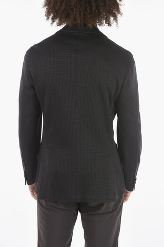 CC COLLECTION Double-breasted RESET Houndstooth Motif Blazer