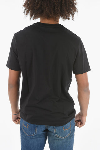 T-Shirt Girocollo in Cotone con Stampa Necklace