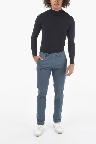 Belt Loop Cotton Blend Chino Pants