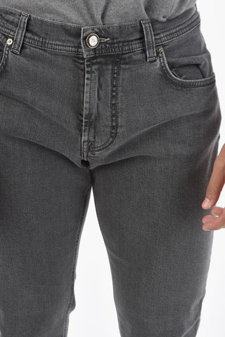 Jeans 5 Tasche con Tasche Posteriori Logate