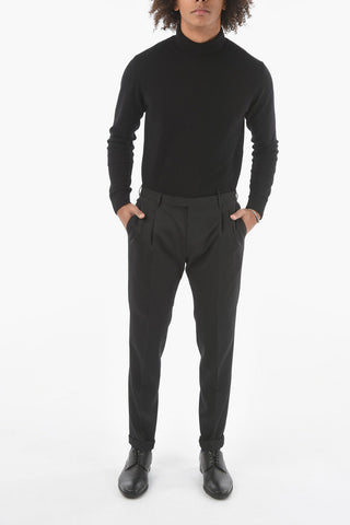CC COLLECTION Single-pleated Virgin Wool Pants