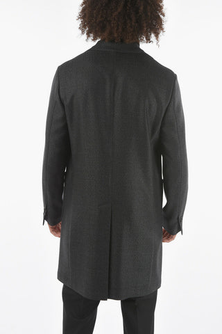 Cappotto Semifoderato WASHABLE in Lana Herringbone