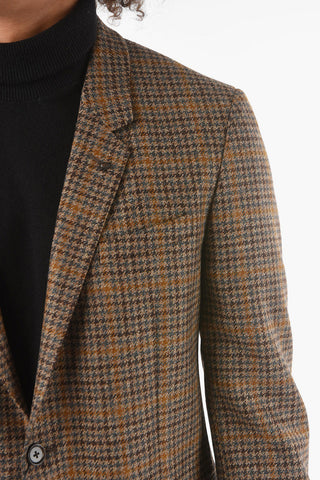 CC COLLECTION 2 Button RE Houndstooth Patterned Blazer
