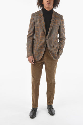 CC COLLECTION 2 Button RE Houndstooth Patterned Blazer