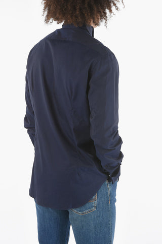 CC COLLECTION Diplomatic Collar Twill Cotton Shirt