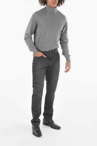 CC COLLECTION 5 Pocket Regular Fit Stone Washed Denims
