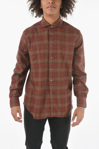 Flanell Cotton Shirt with Standard Collar