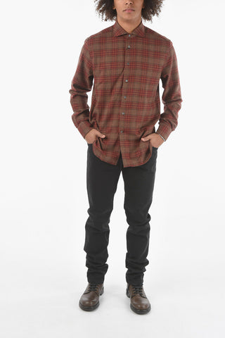 Flanell Cotton Shirt with Standard Collar