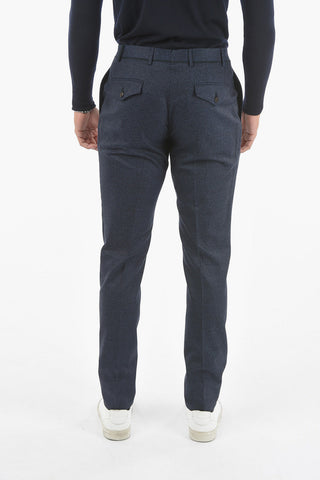 Double-pleated SLIM Virgin Wool Pants