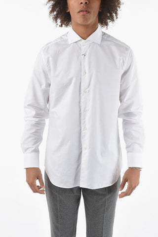Poplin Cotton Shirt with Classic Collar