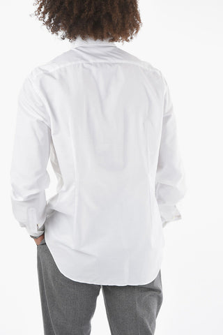 Poplin Cotton Shirt with Classic Collar