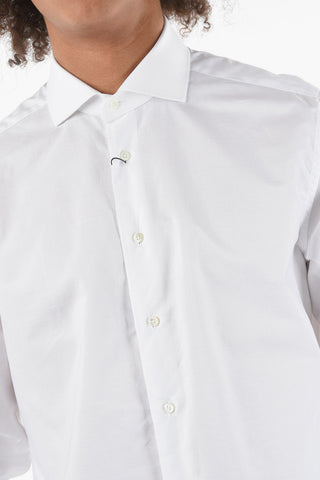 Poplin Cotton Shirt with Classic Collar
