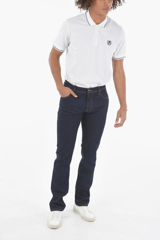 ID LUXURY DENIM Jeans Slim Fit con Lavaggio Scuro e Passanti