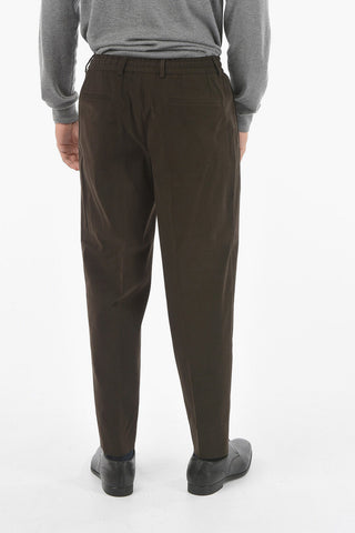 CC COLLECTION Pantaloni RESET in Velour con Coulisse
