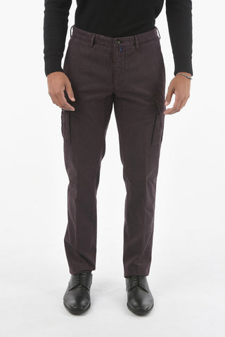 Pantaloni Cargo in Misto Cotone con Passanti