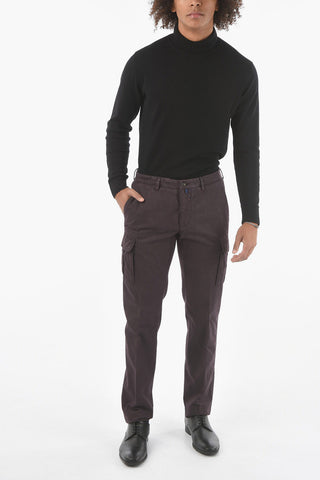 Pantaloni Cargo in Misto Cotone con Passanti