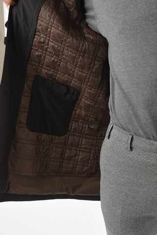 Flush Pocket PRADA Quilted Raincoat