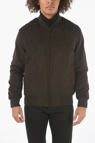 CC COLLECTION O. WEAR Front Zipped SUERETTO Quilted Bomber Jacket