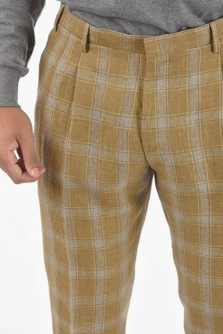 CC COLLECTION District Check RESET Flax Suit