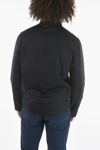 Front Zipped Virgin Wool Padded Outerwear