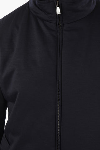 Front Zipped Virgin Wool Padded Outerwear