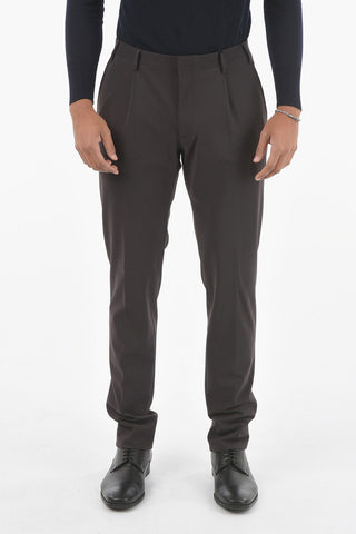 CC COLLECTION Single-pleated RESET Stretch Fabric Pants