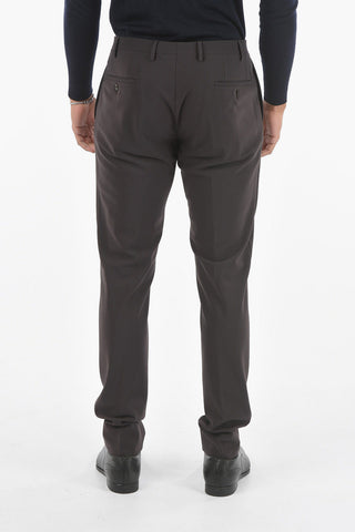 CC COLLECTION Single-pleated RESET Stretch Fabric Pants