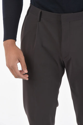 CC COLLECTION Single-pleated RESET Stretch Fabric Pants