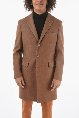 CC COLLECTION Cappotto Semifoderato in Lana Vergine Twill