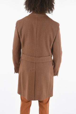 CC COLLECTION Cappotto Semifoderato in Lana Vergine Twill