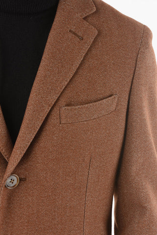 CC COLLECTION Cappotto Semifoderato in Lana Vergine Twill
