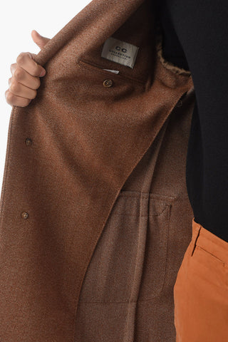 CC COLLECTION Cappotto Semifoderato in Lana Vergine Twill