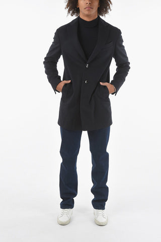 CC COLLECTION Flush Pocket Wool Blend Coat