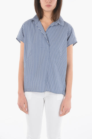 Maxi Tunica SUMMER A Righe Awning Con Collo Johnny