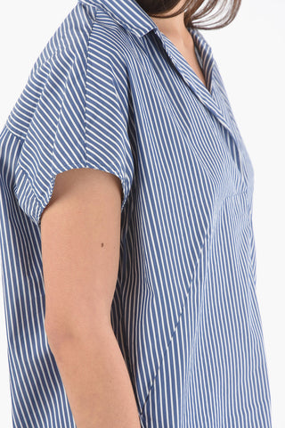 Maxi Tunica SUMMER A Righe Awning Con Collo Johnny