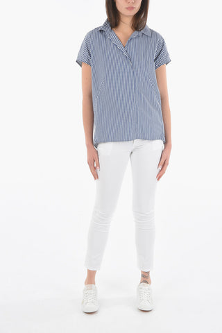 Maxi Tunica SUMMER A Righe Awning Con Collo Johnny