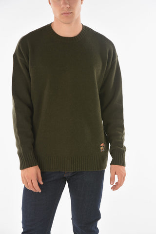 EMPORIO RECYCLED Patch Wool Blend Pullover