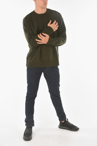 EMPORIO RECYCLED Patch Wool Blend Pullover