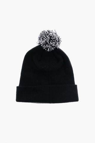 Solid Color FUTURA Beanie with Pom Pom