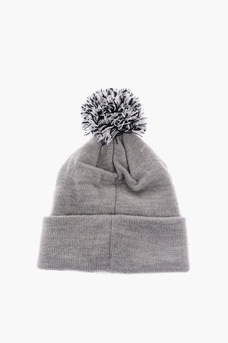 Solid Color FUTURA Beanie with Pom Pom