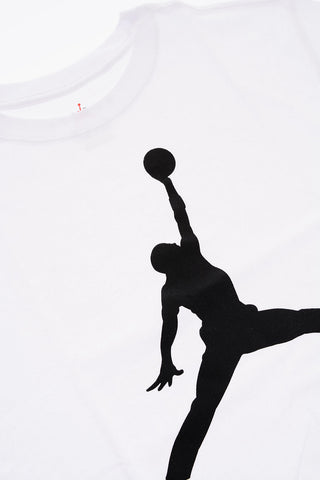 AIR JORDAN Contrasting Logo Cropped Crew-Neck T-shirt