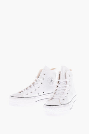 ALL STAR CHUCK TAYLOR 하이탑 스니커즈 LIFT 글리터 플랫폼 4cm