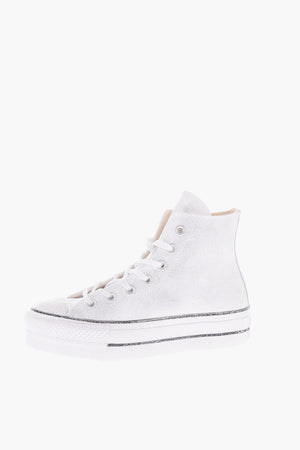 ALL STAR CHUCK TAYLOR 하이탑 스니커즈 LIFT 글리터 플랫폼 4cm