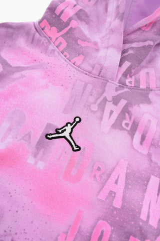 AIR JORDAN All-Over Printed ESSENTIALS Cropped Hoodie