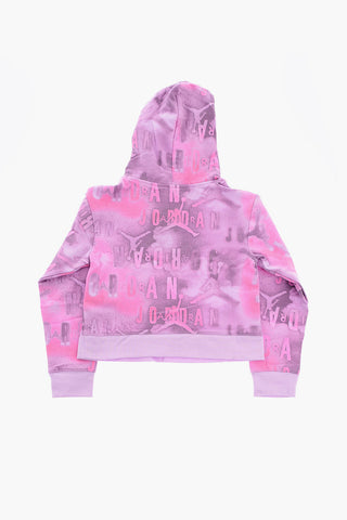 AIR JORDAN All-Over Printed ESSENTIALS Cropped Hoodie