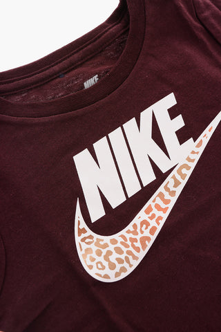 Rundhals-T-Shirt SPOT ON FUTURA mit Animal-Print-Logo